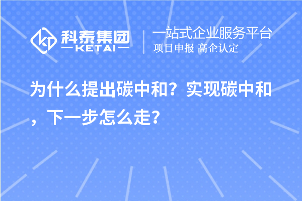 為什么提出碳中和？實現碳中和，下一步怎么走？